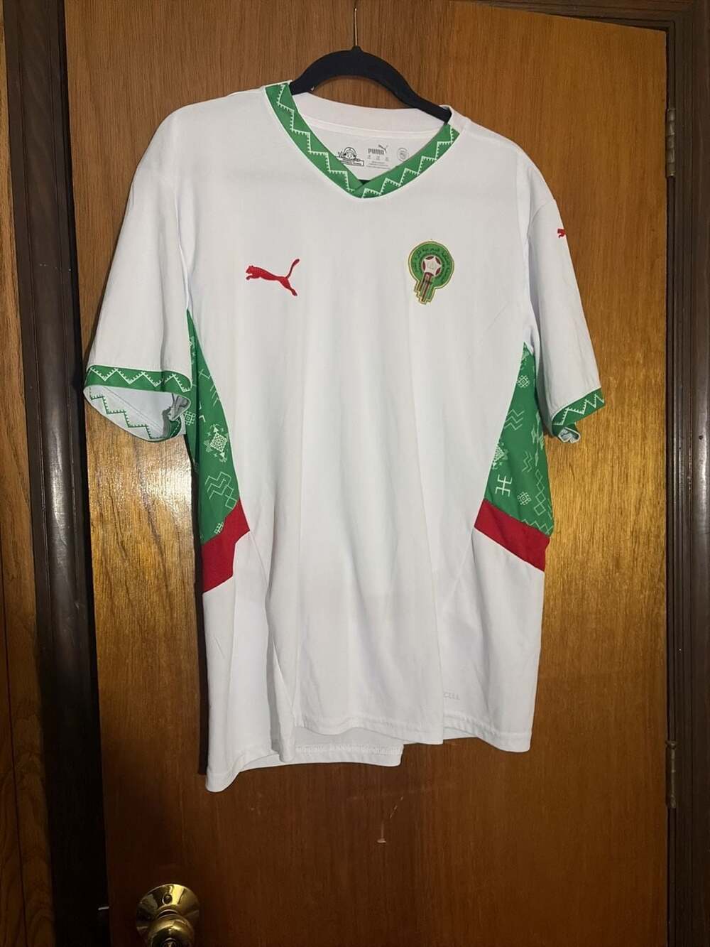 Puma Morocco 2025 Away Jersey Size XXL White Soccer
